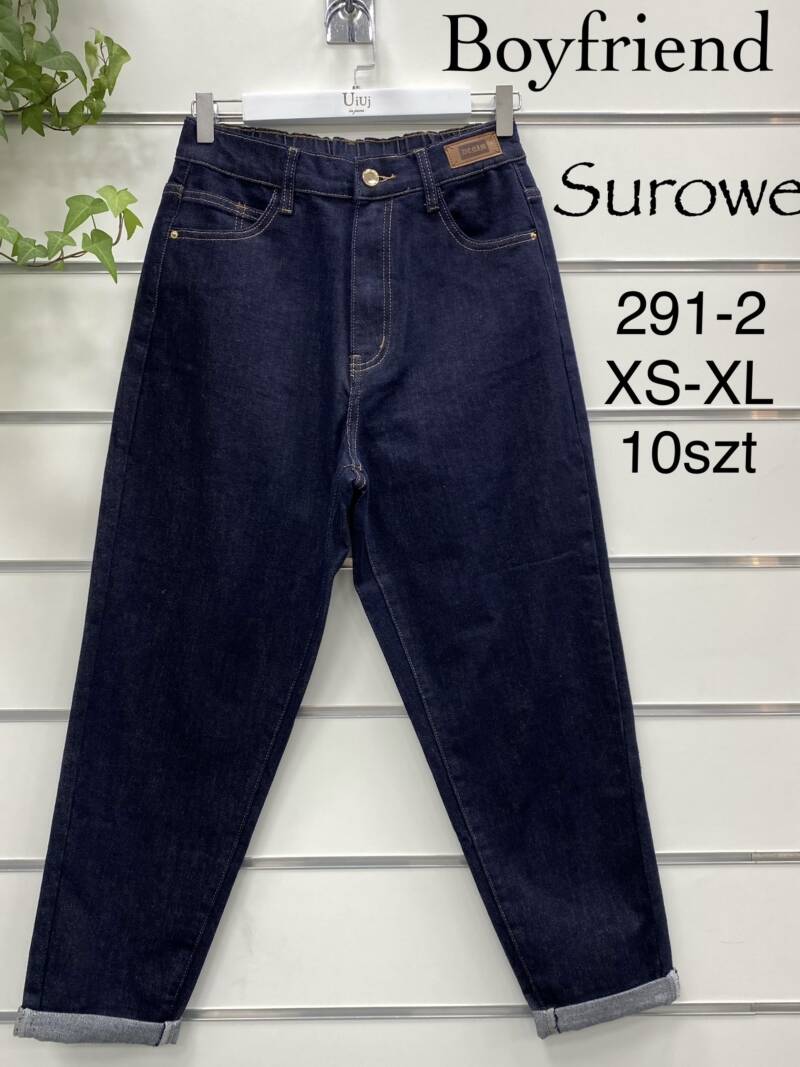 Spodnie damskie jeans Roz XS-XL, 1 kolor Paczka 10 szt